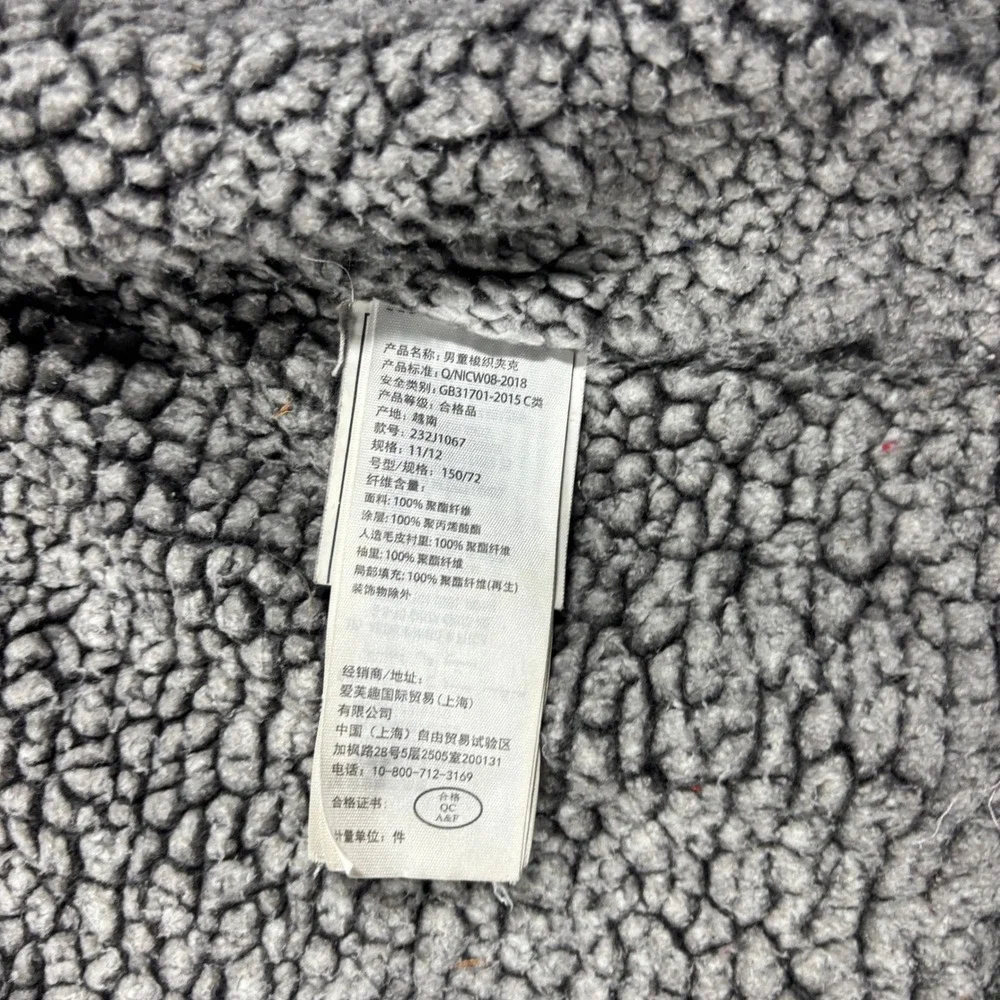 Abercrombie Kids Hooded Jacket Kids Size 11/12 Olive Green Sherpa Lined 232J1067